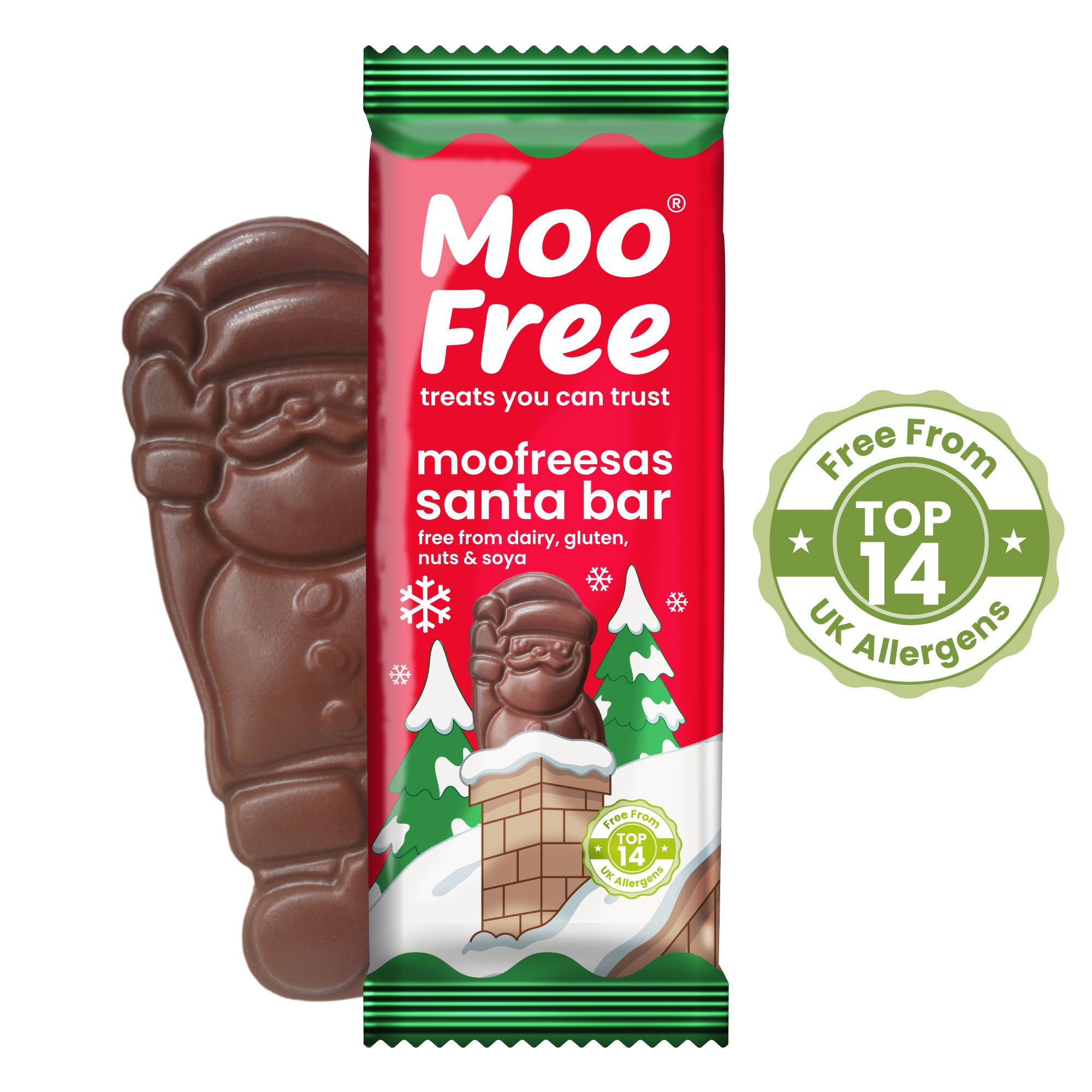 Christmas: Moofreesas Santa Bars (30g) x 6