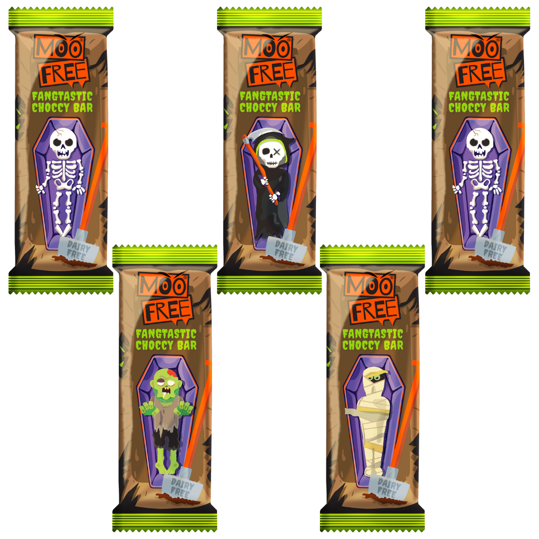 moo free dairy free vegan halloween bars