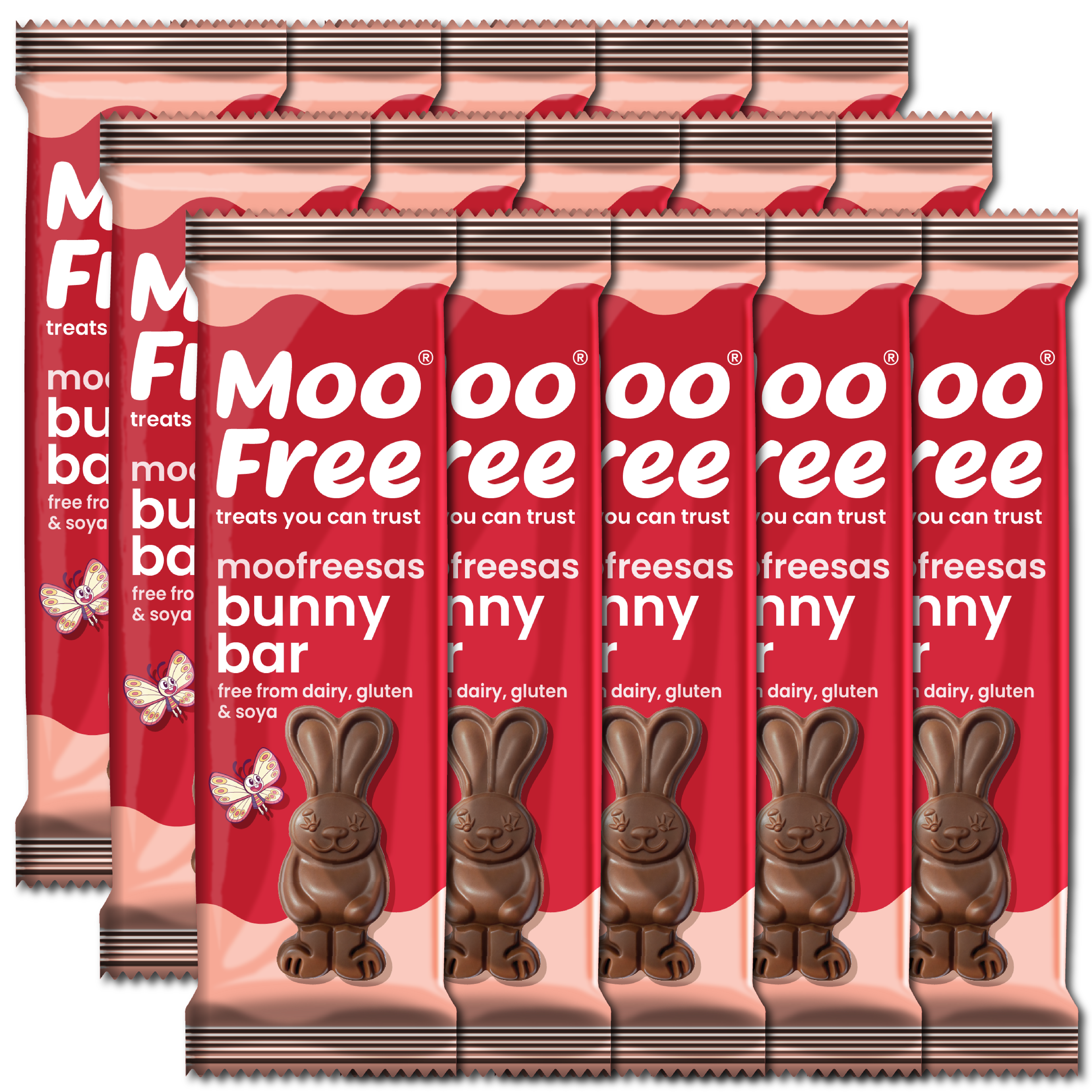 Easter: Free-From Chocolate Moofreesas Bunny Bars (30g)