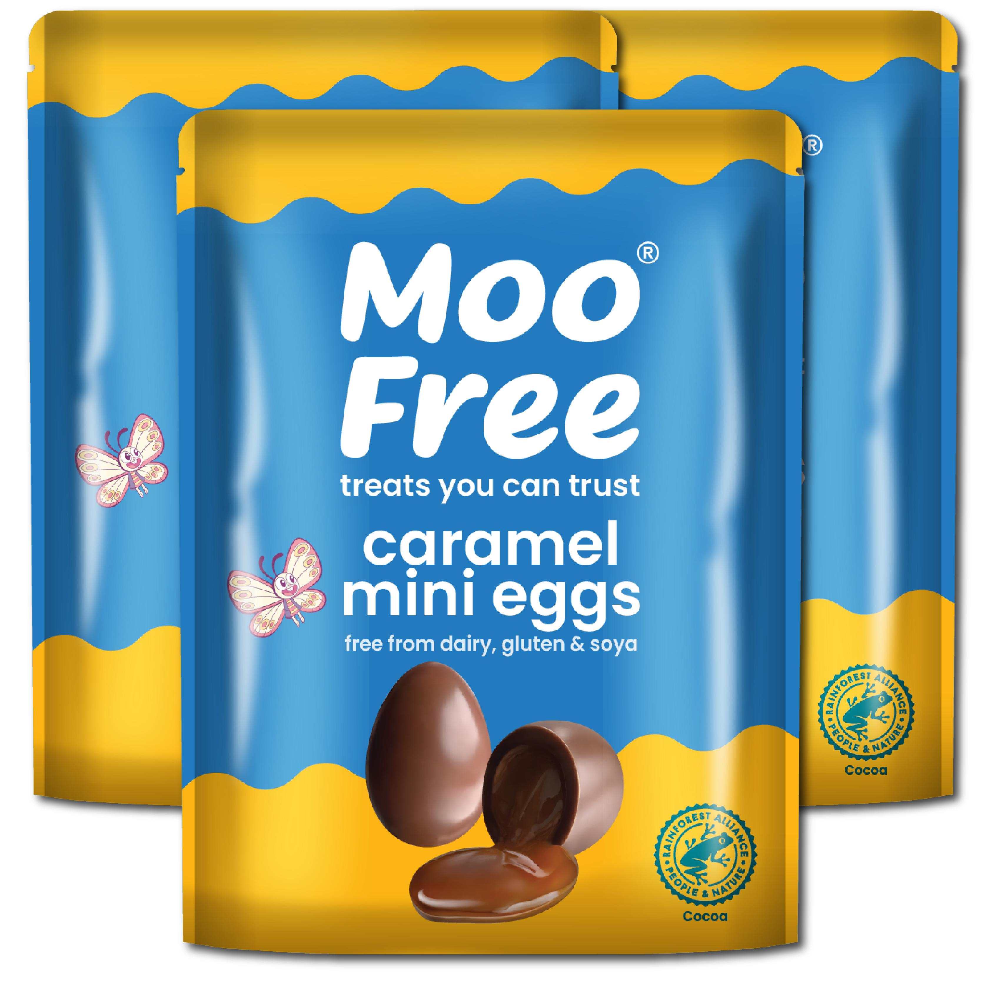 Easter: Free-From & Vegan Milk Chocolate Caramel Filled Mini Eggs (84g)