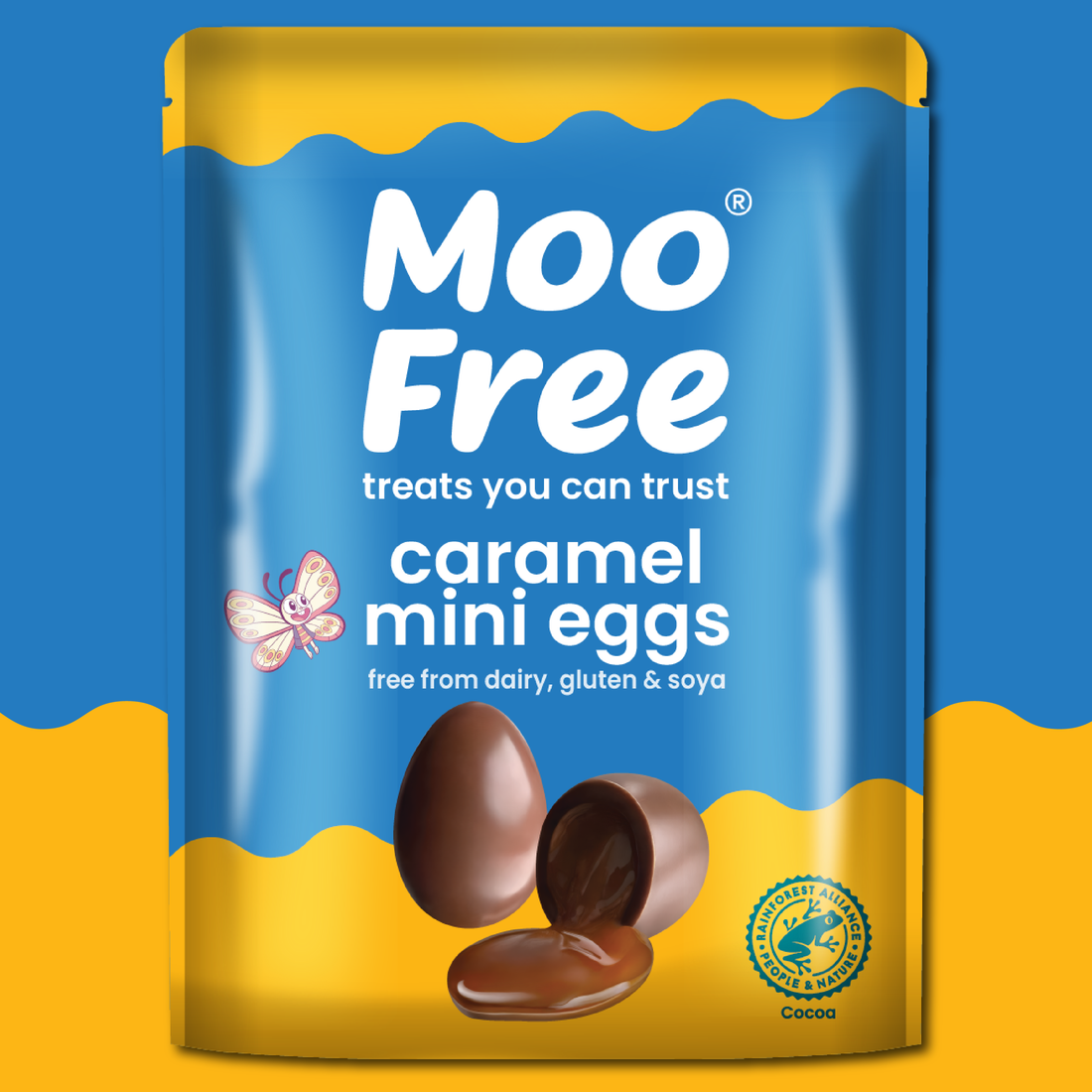 Easter: Free-From & Vegan Milk Chocolate Caramel Filled Mini Eggs (84g)
