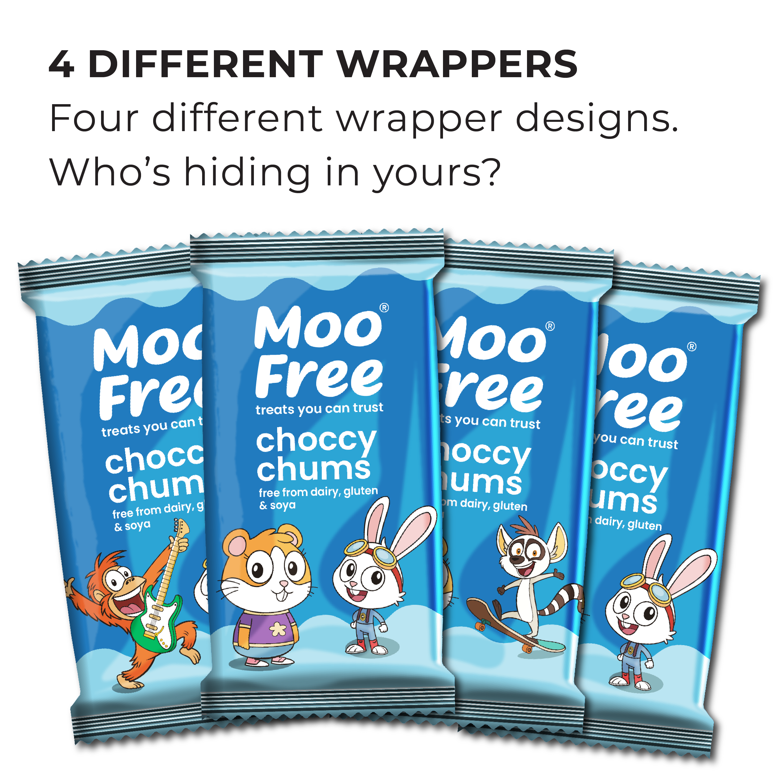 Dairy Free & Vegan, Choccy Chum Surprises Bars (20g)