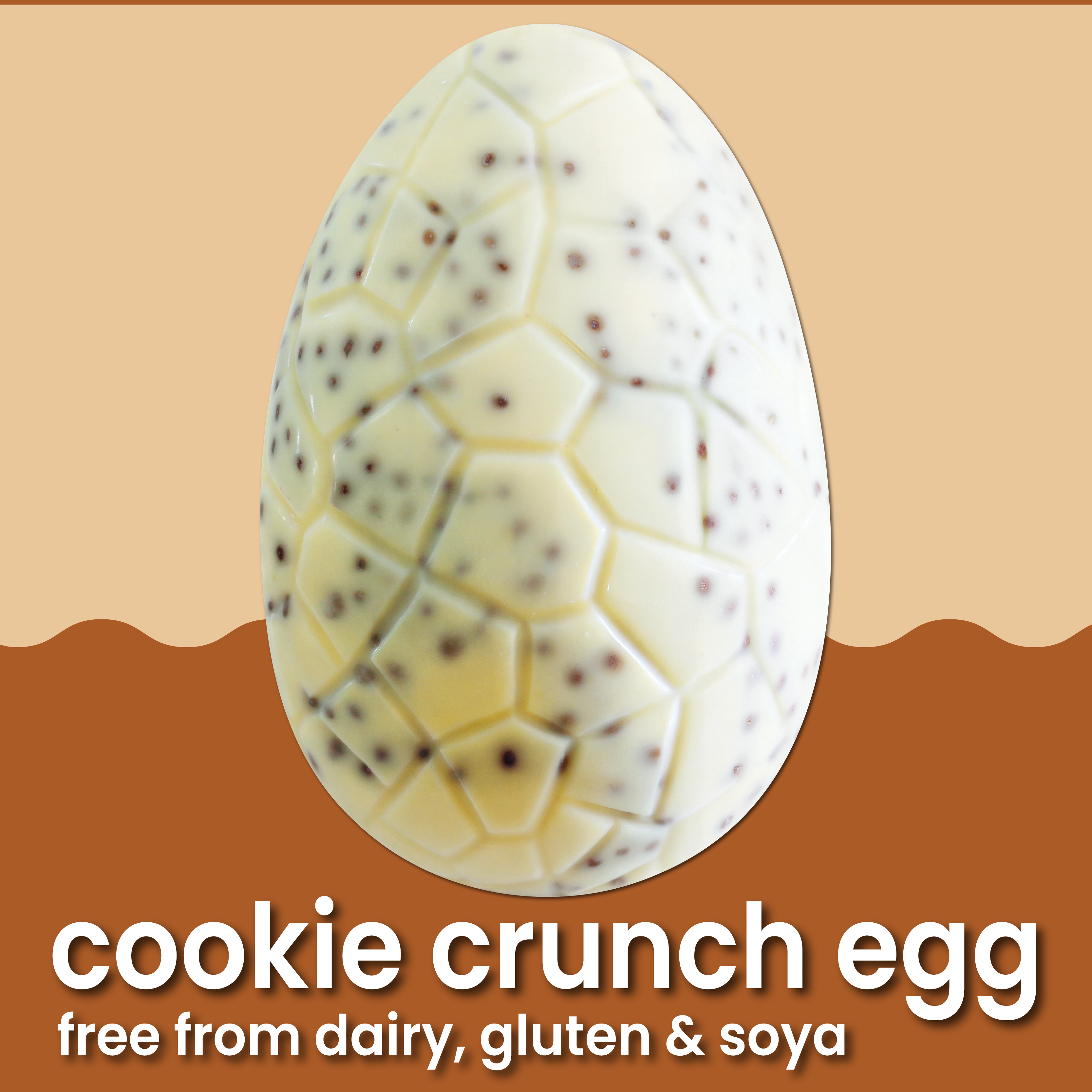 Easter: Free-From & Vegan White Chocolate Cookie Easter Egg & Bar (135g)