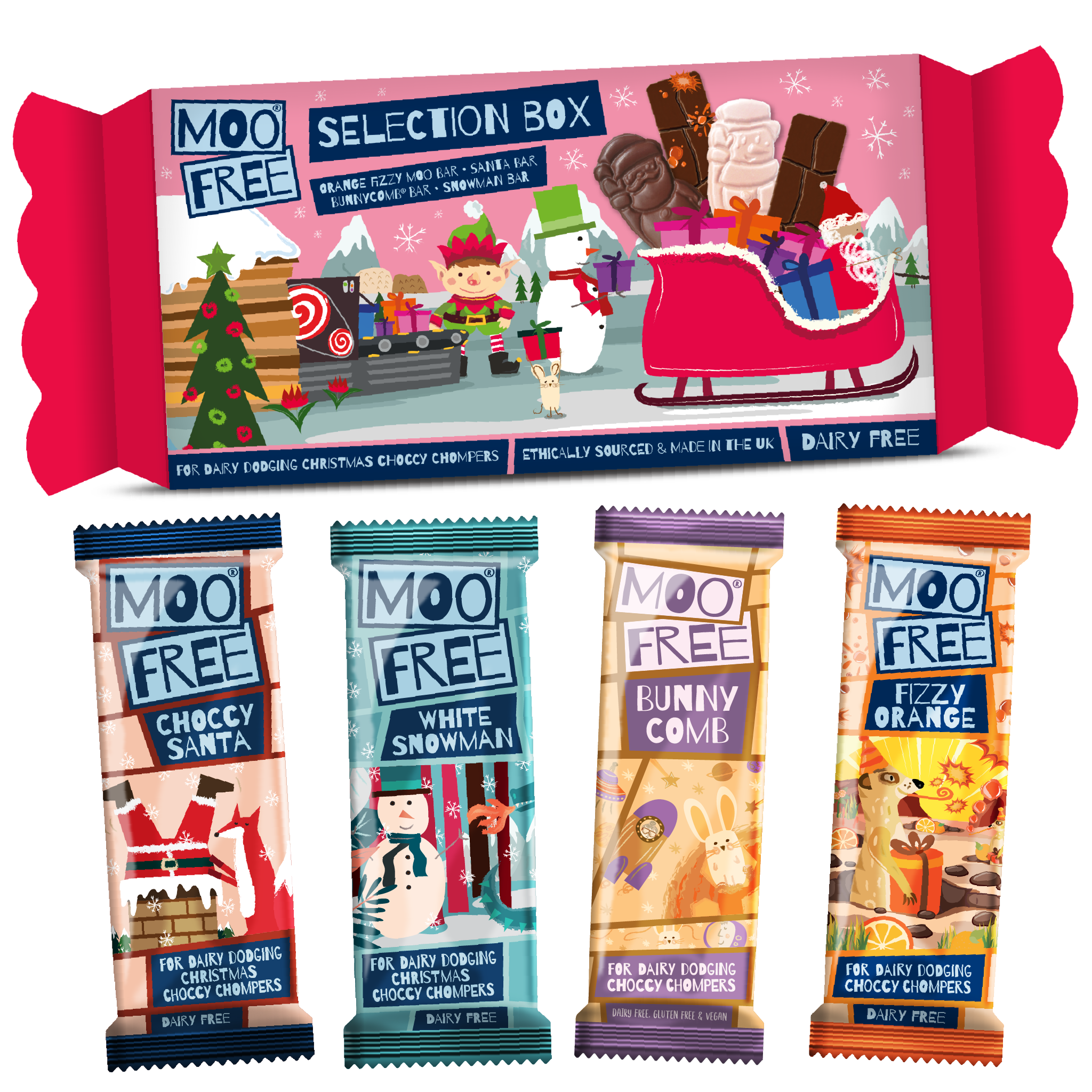 moo free christmas selection box