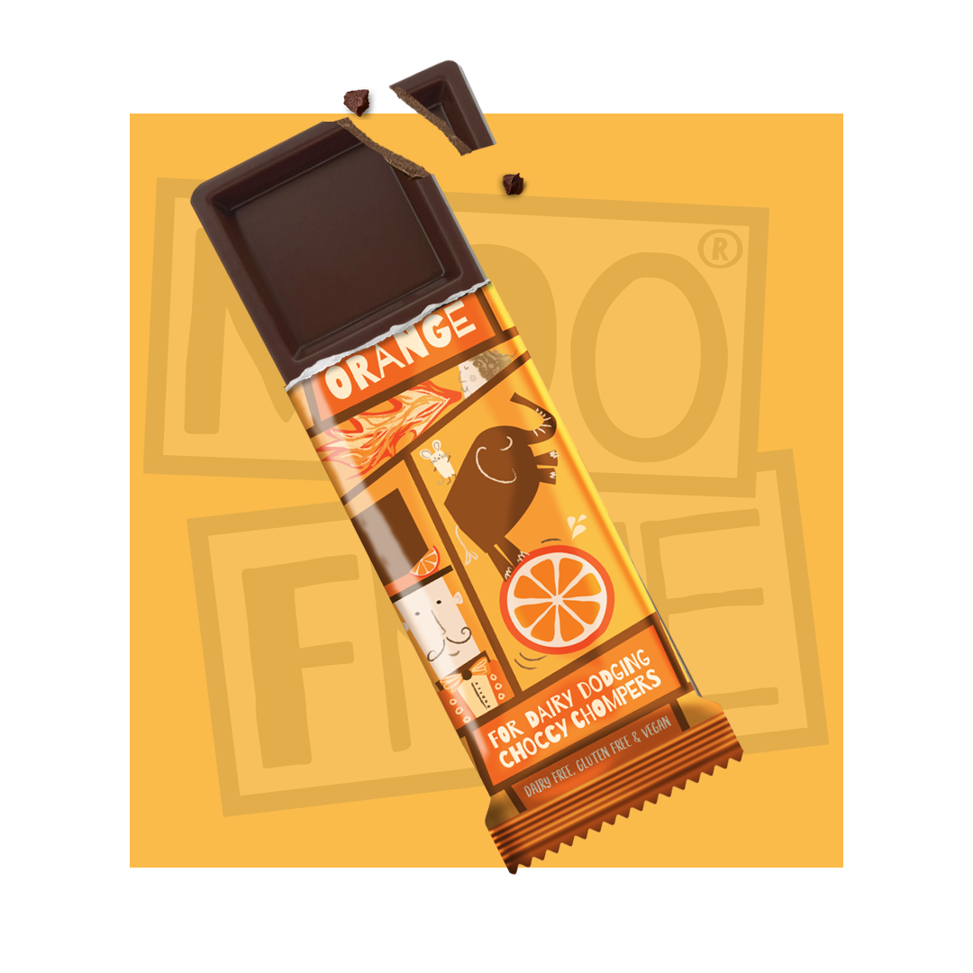 Mini Bars: Dairy Free & Vegan Orange Mini Bars