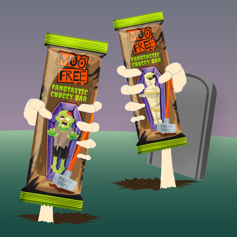 moo free halloween choclate bars