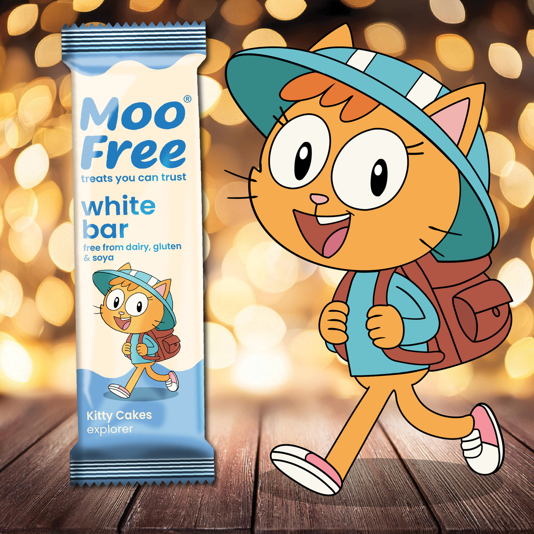 Mini Moo: Dairy Free & Vegan White Chocolate Bars (20g)