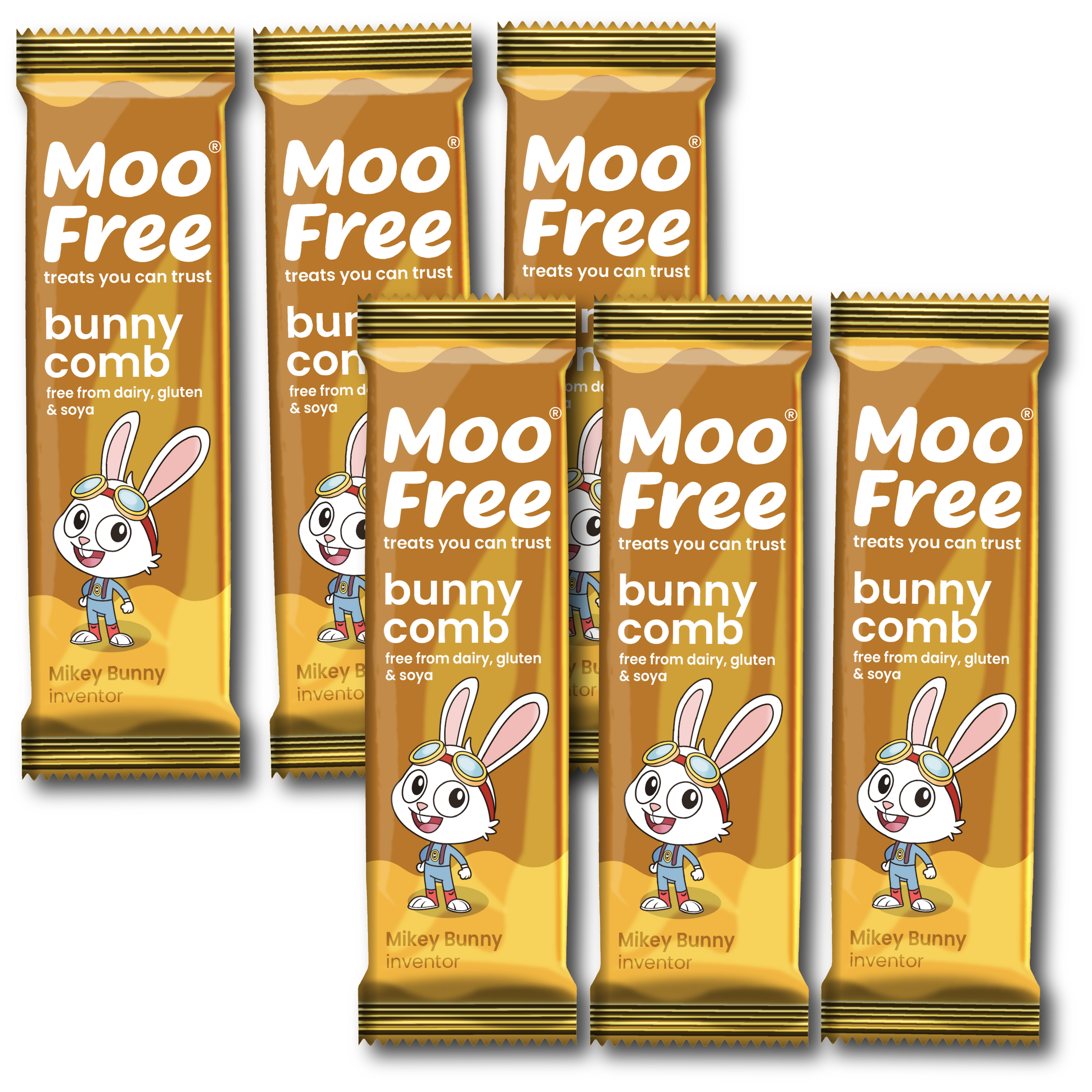 Mini Moo: Dairy Free & Vegan Bunnycomb Bars (20g)