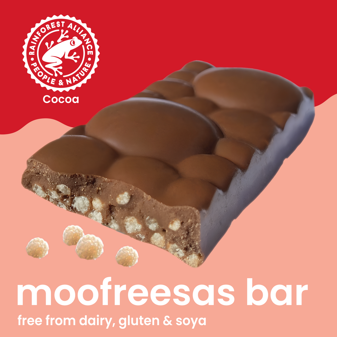 Snack Bars: Dairy Free & Vegan Moofreesas Chocolate Bars (35g)