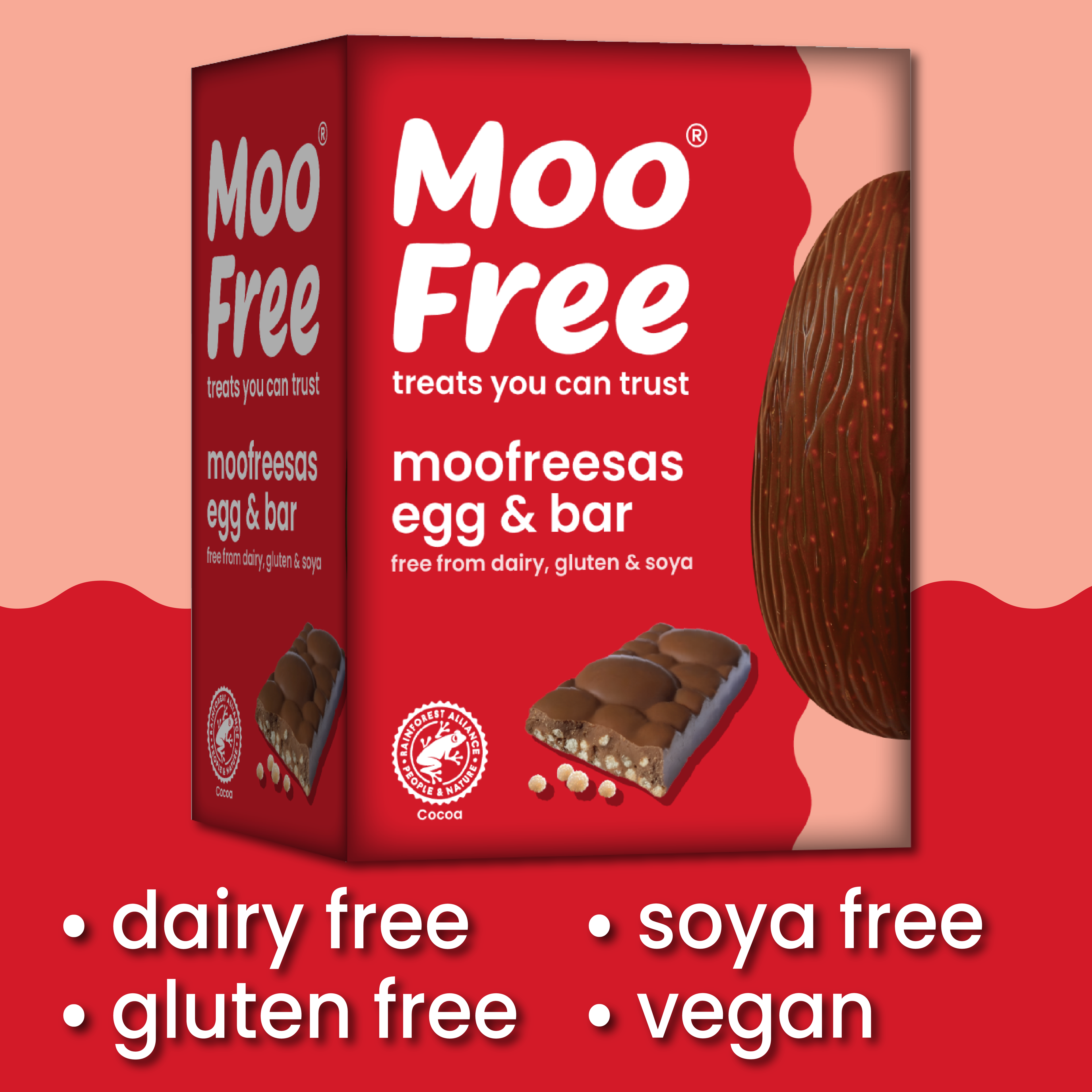Easter: Free-From & Vegan Moofreesas Easter Egg with Moofreesas Bar (135g)