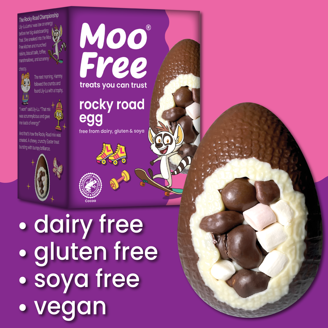 Easter: Free-From & Vegan Rocky Road Easter Egg (85g)
