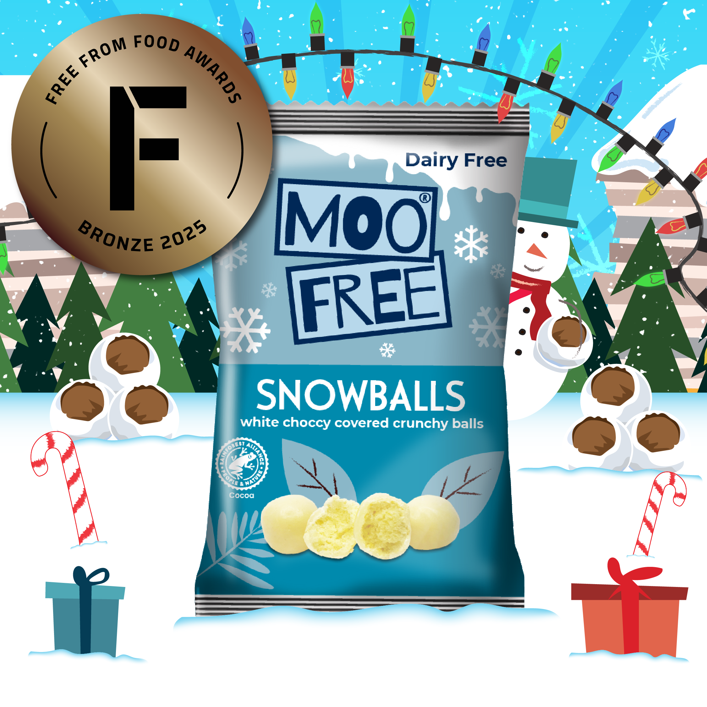 Christmas: White Choccy Snowballs x 3