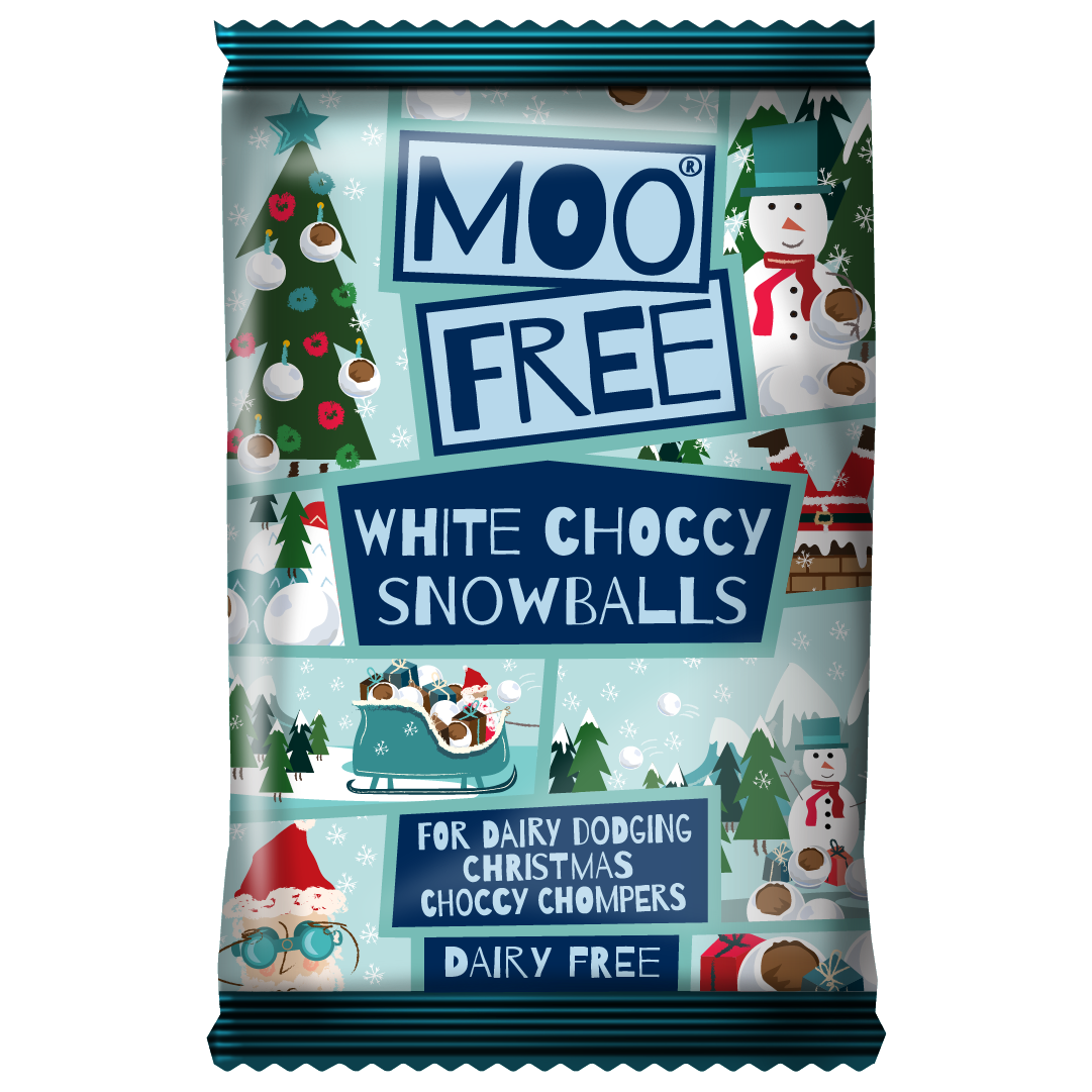 dairy free and vegan white christmas chocolates