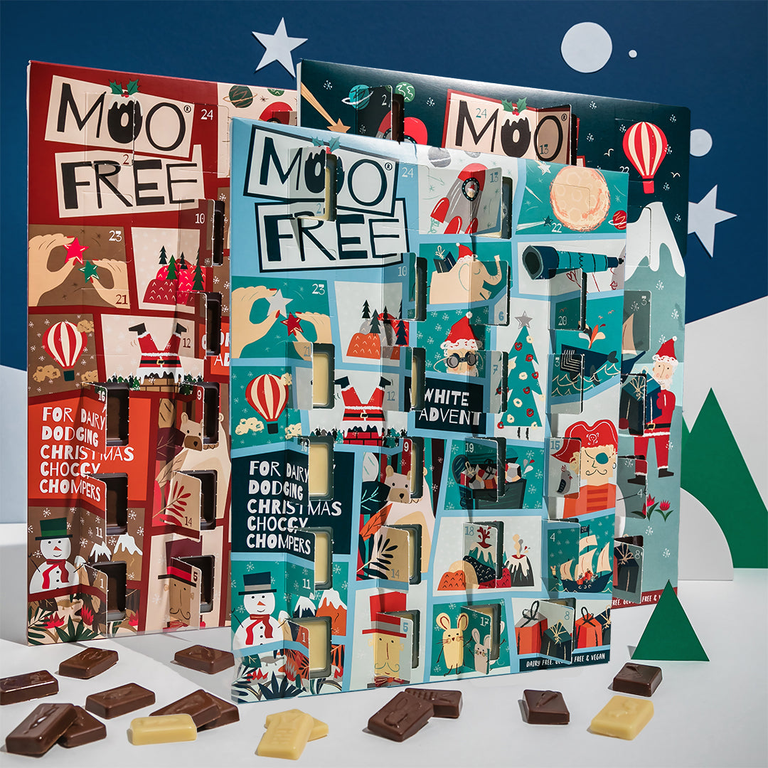 Vegan advent calendars Moo Free Chocolates