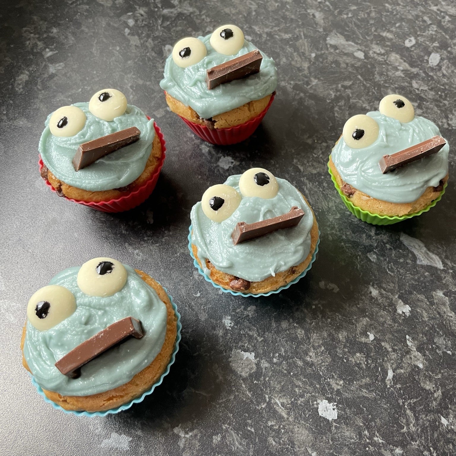 Sesame Street Vanilla Cupcakes