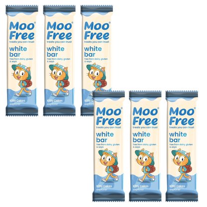 Mini Moo : Dairy Free &amp; Vegan White Chocolate Bars (20g)