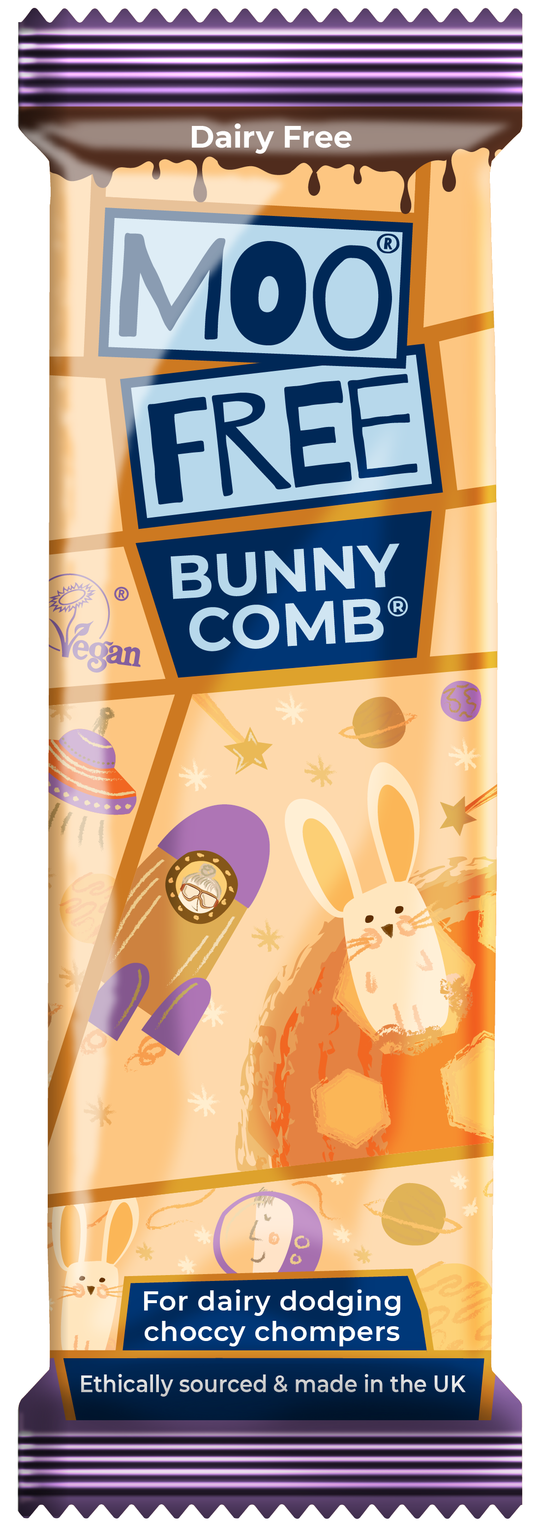 Mini Bar: Dairy Free &amp; Vegan Bunnycomb Bars (20g)