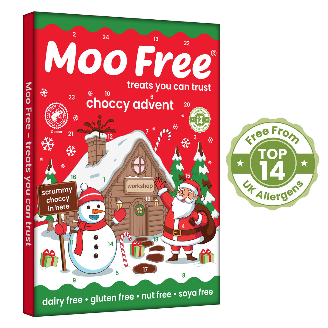 Christmas: Free-From Milk Chocolate Advent Calendar