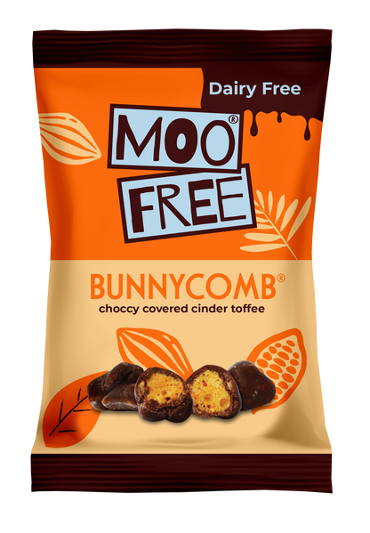 Moo Free bag of bunnycomb choccy rocks