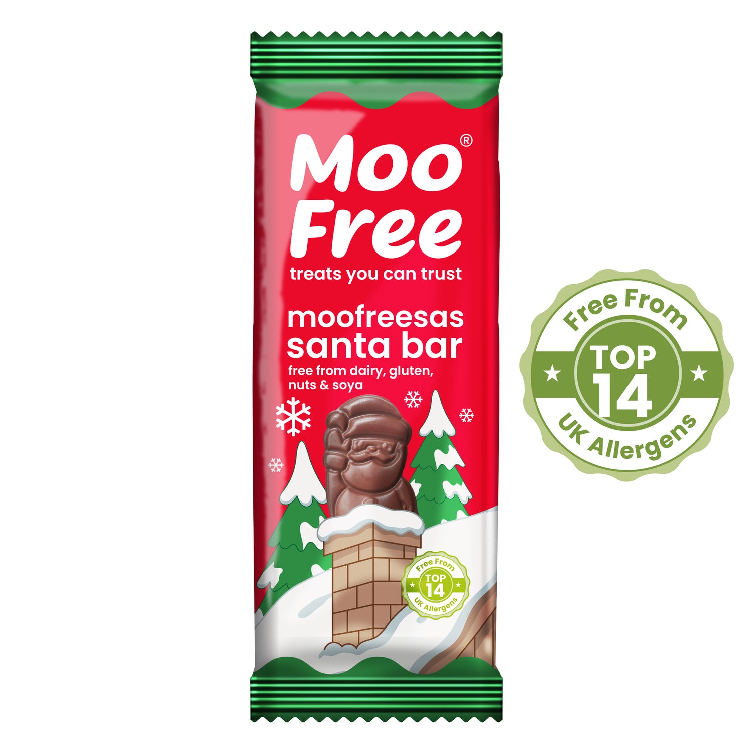 Christmas: Moofreesas Santa Bars (30g) x 6