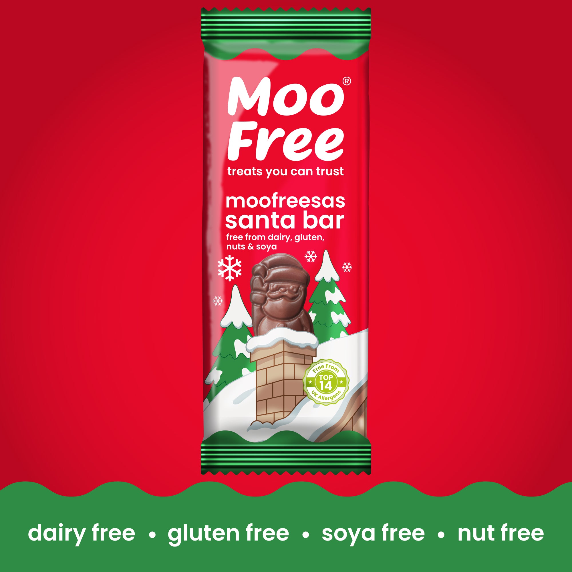 Christmas: Moofreesas Santa Bars (30g) x 6