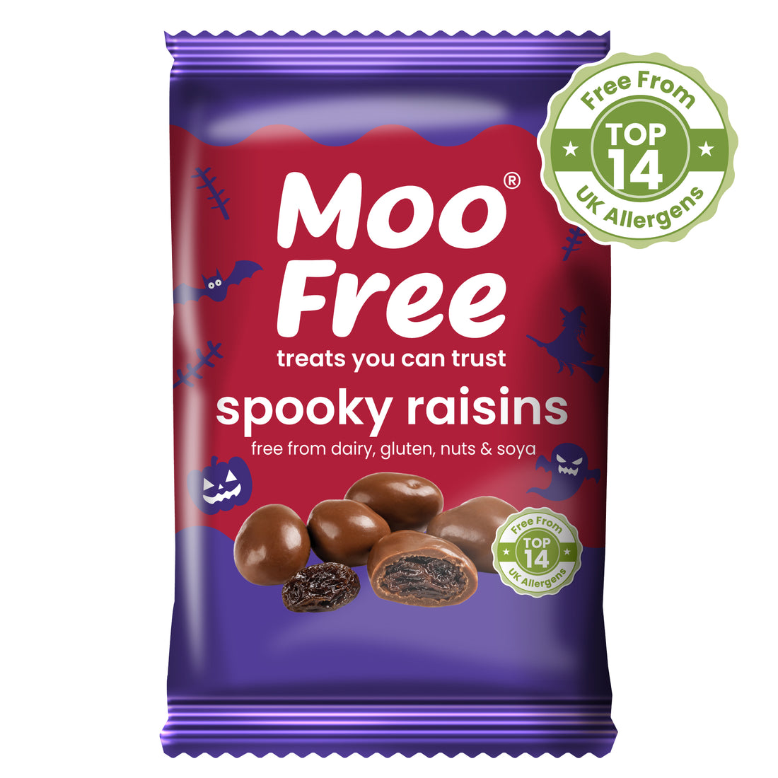 Halloween: Dairy Free & Vegan Milk Spooky Raisins (25g)