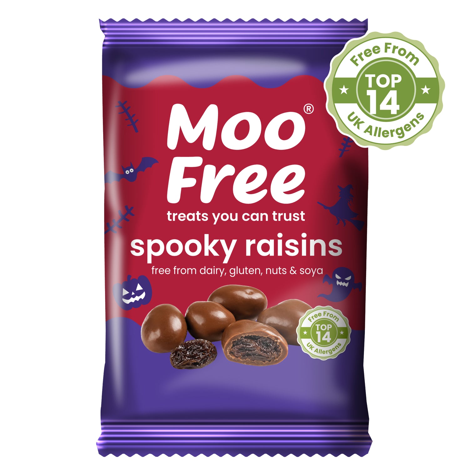 Halloween: Dairy Free &amp; Vegan Milk Spooky Raisins (25g)