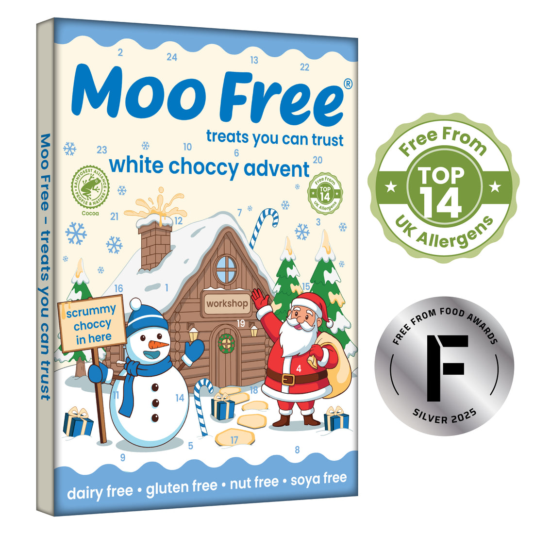 Christmas: Free-From White Choccy Advent Calendar