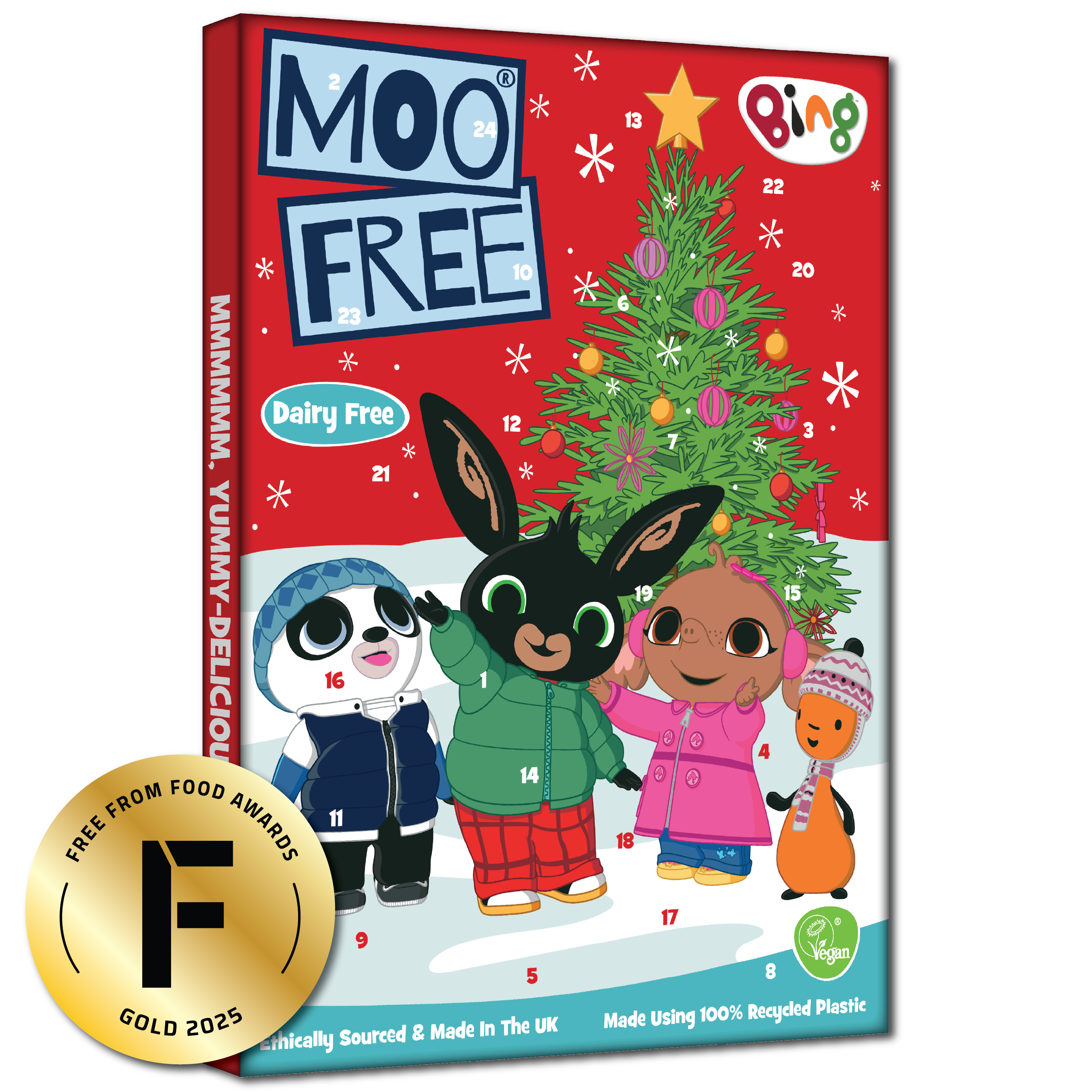 Christmas Free-From BING Milk Choccy Advent Calendar