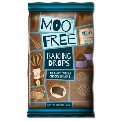 Baking Dairy Free &amp; Vegan Milk Chocolate Baking Drops x 2 (100g) *New Recipe*