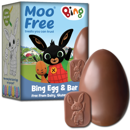 Easter: Free-From &amp; Vegan Bing Easter Egg &amp; Bing Bar (80g)