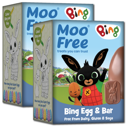 Easter: Free-From &amp; Vegan Bing Easter Egg &amp; Bing Bar (80g)