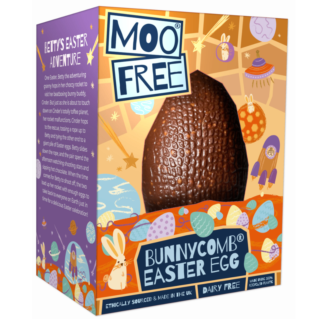 Dairy Free Vegan Bunnycomb Easter Eggs Moo Free