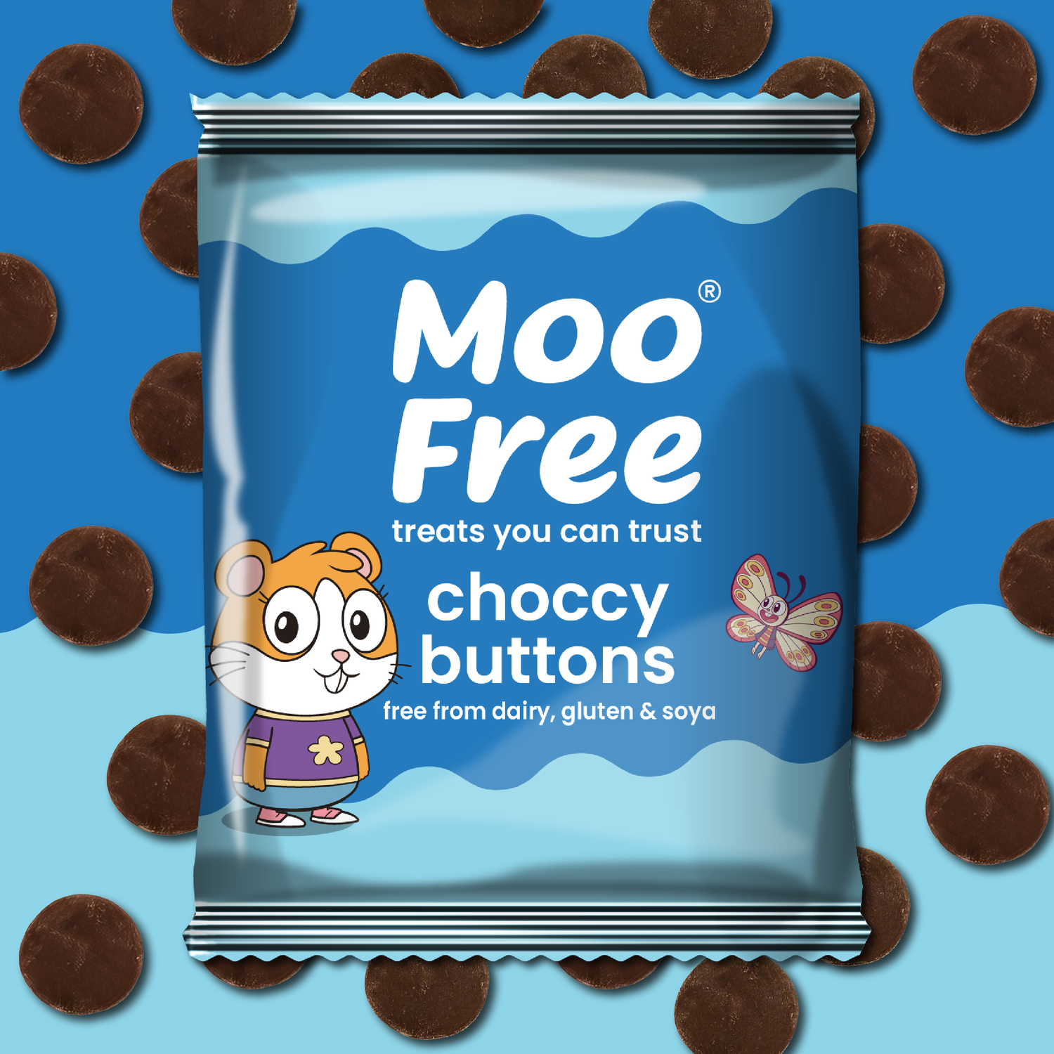 Buttons: Dairy Free &amp; Vegan Milk Chocolate Buttons (25g)