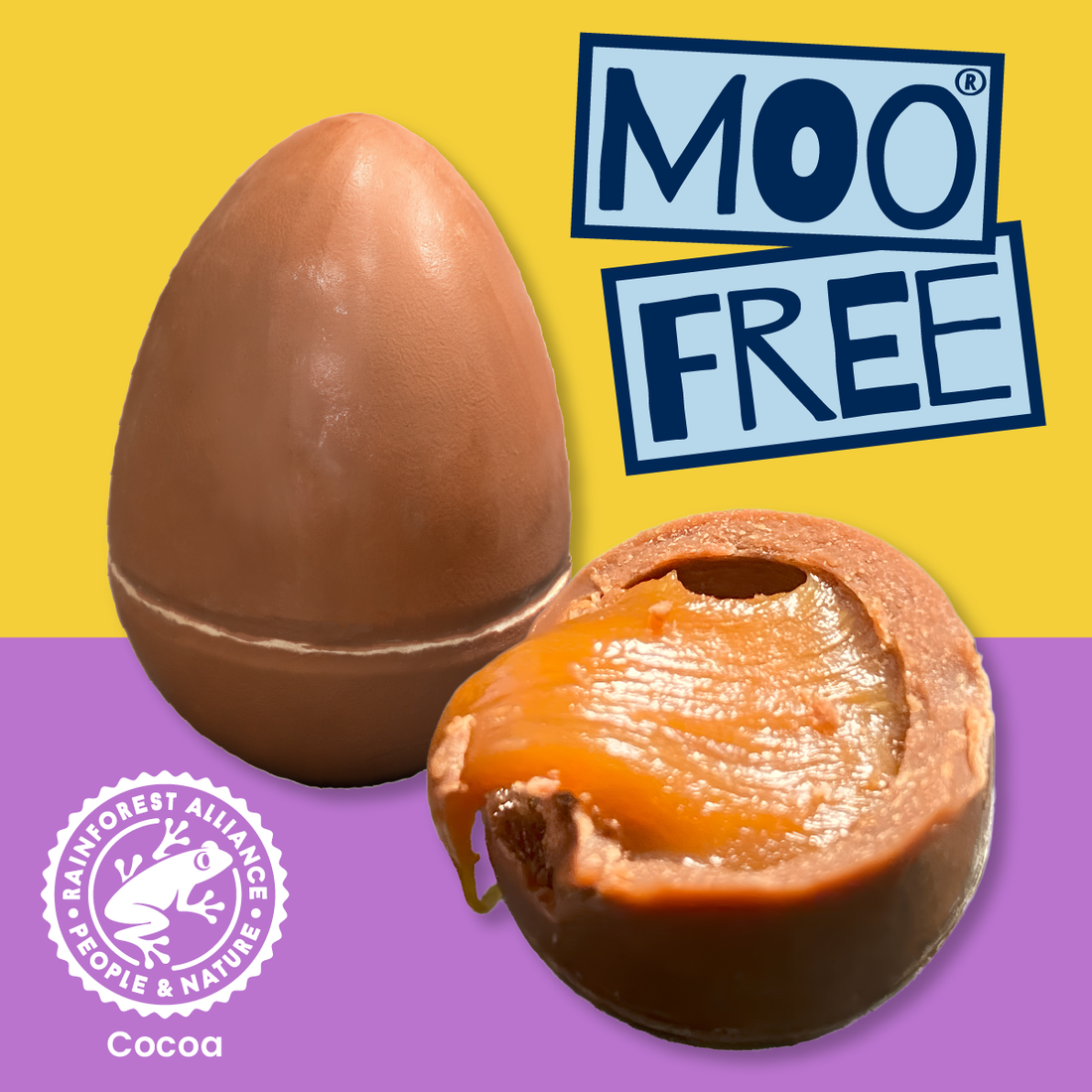 Easter: Dairy Free &amp; Vegan Milk Chocolate Caramel Filled Mini Eggs (88g)