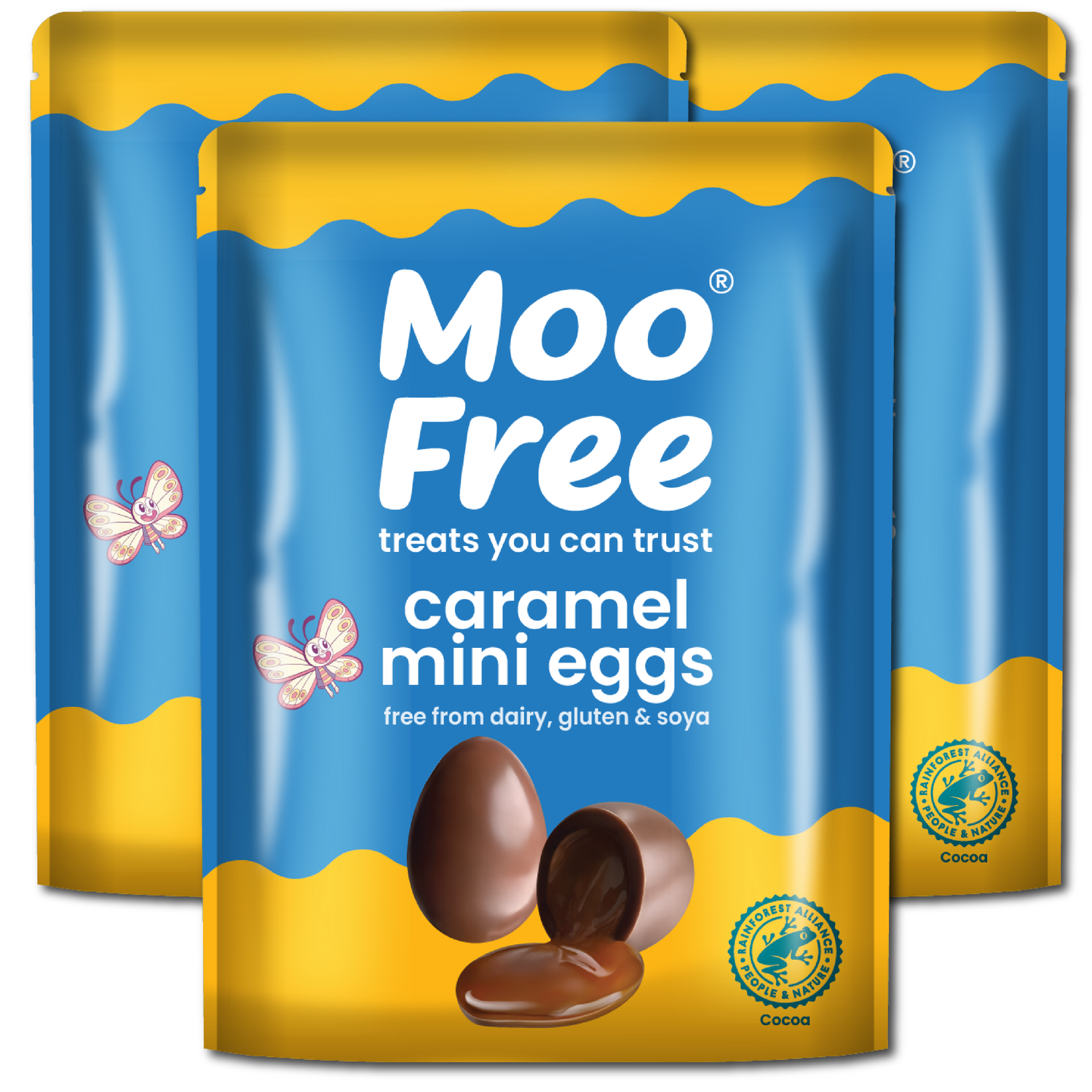 Easter: Free-From &amp; Vegan Milk Chocolate Caramel Filled Mini Eggs (84g)