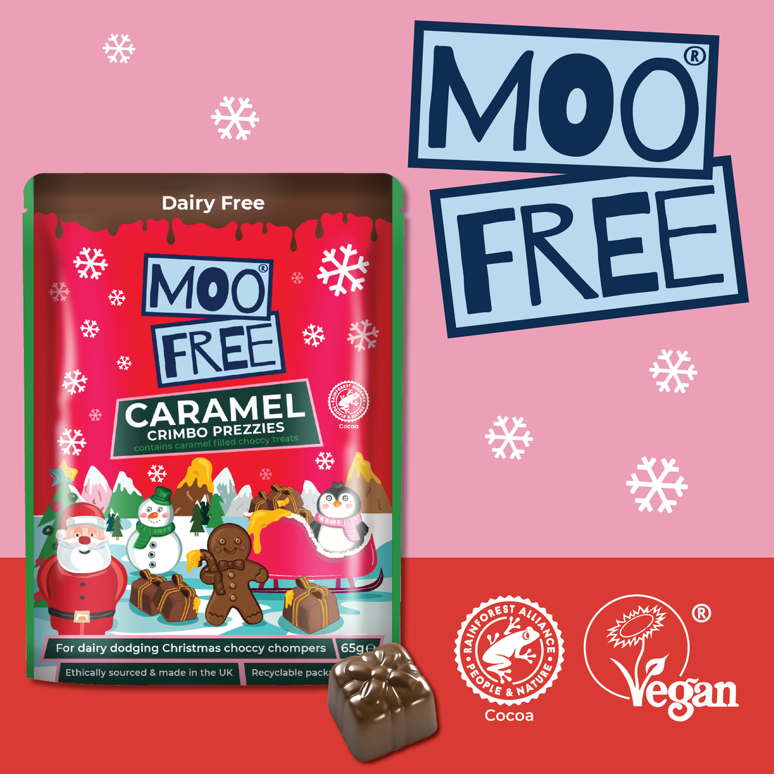 Christmas: Caramel  Filled Crimbo Prezzies 65g