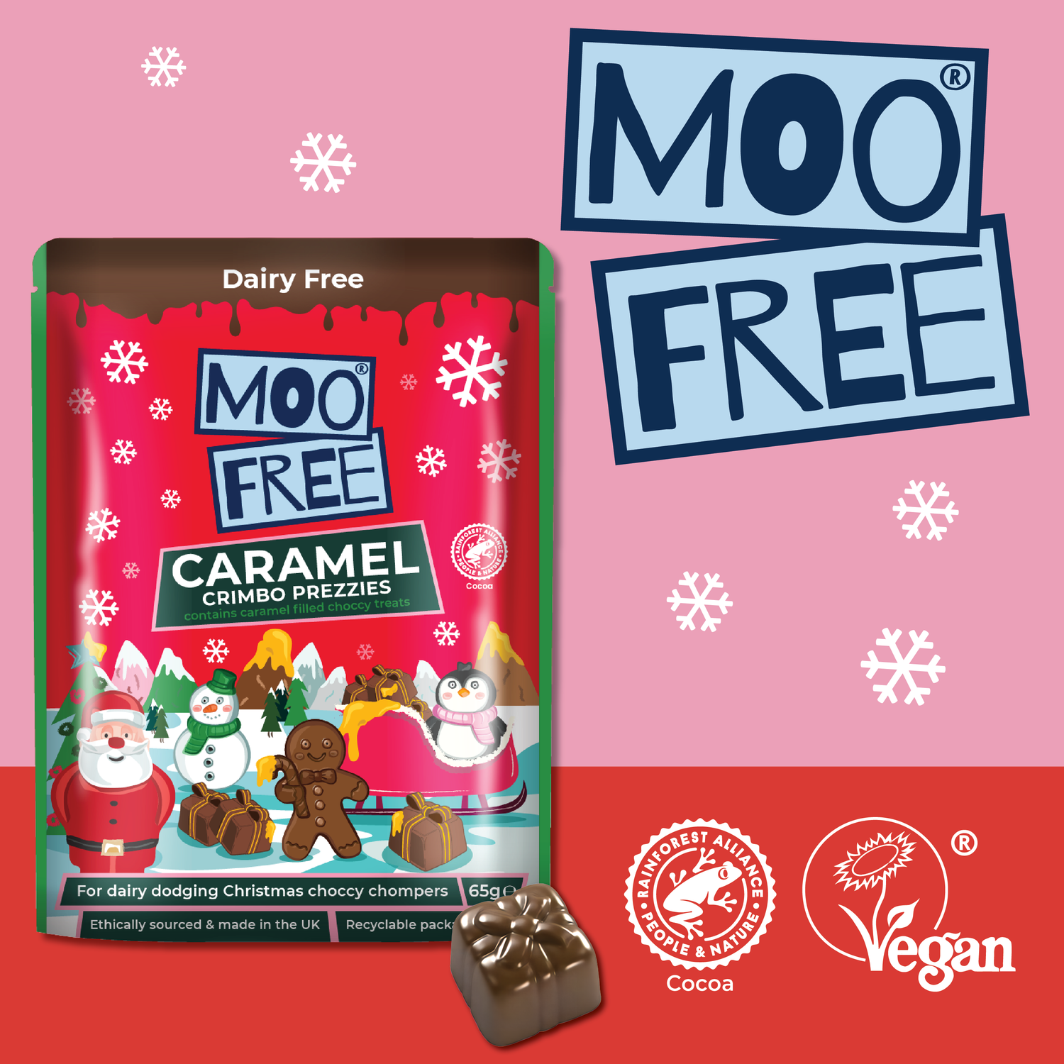 Christmas: Caramel  Filled Crimbo Prezzies 65g
