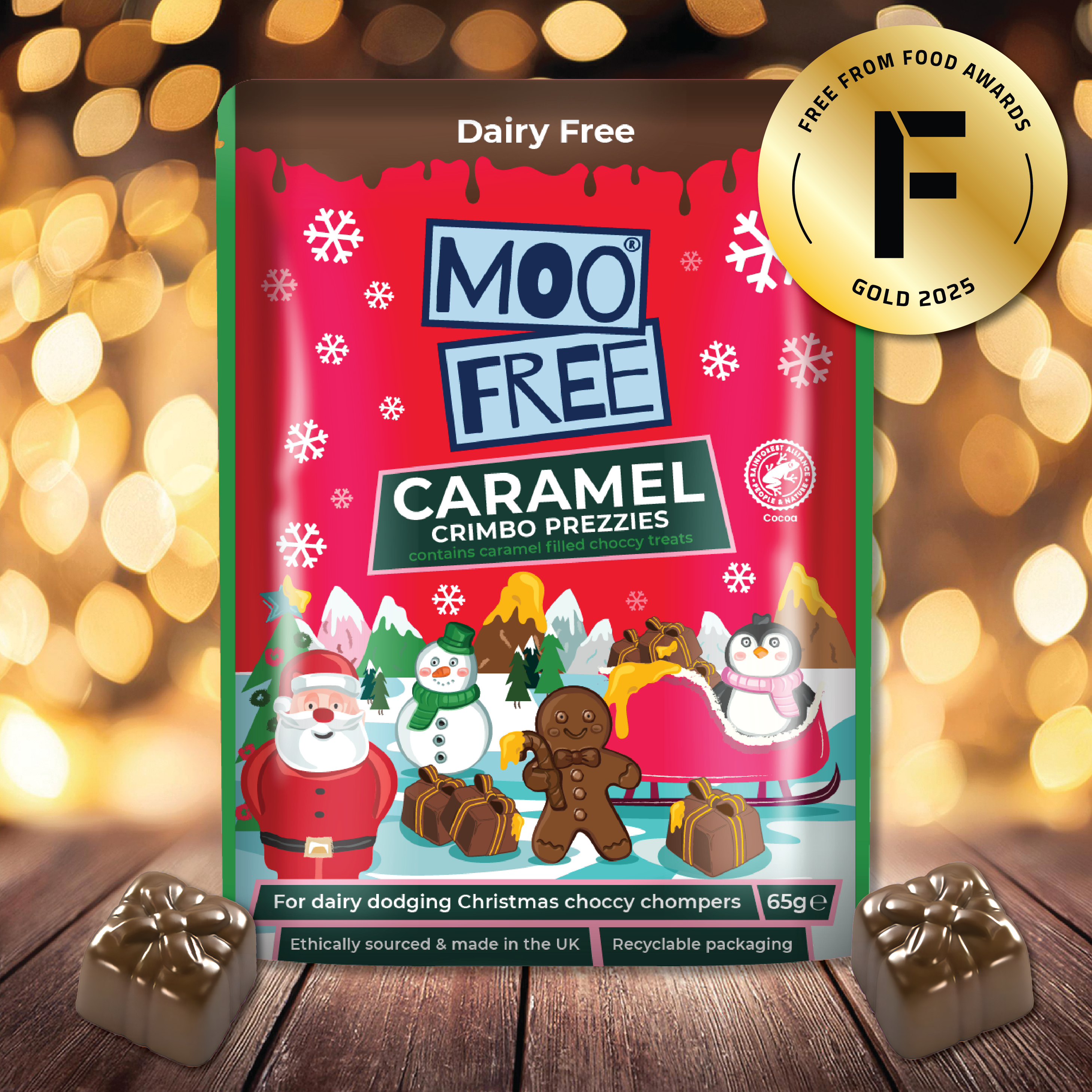 Christmas: Caramel  Filled Crimbo Prezzies 65g