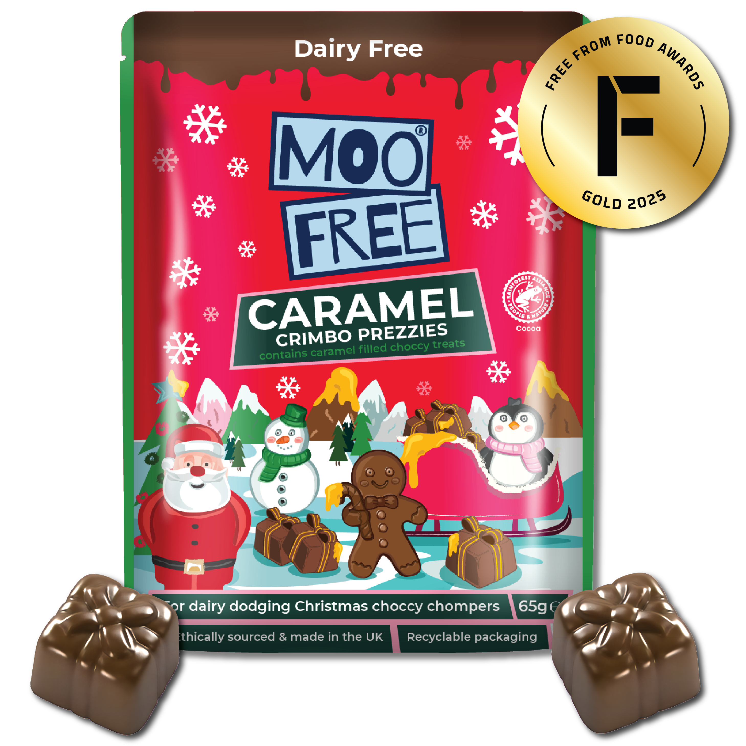 Christmas: Caramel  Filled Crimbo Prezzies 65g