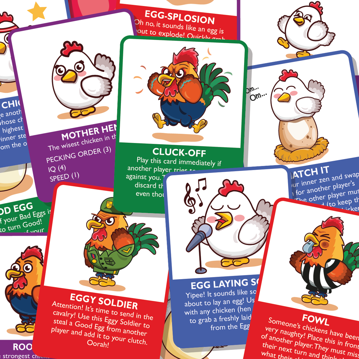 Chicken Key Card Chicken Card Game Psycho Chickens By Neon Chicken — Kickstarter