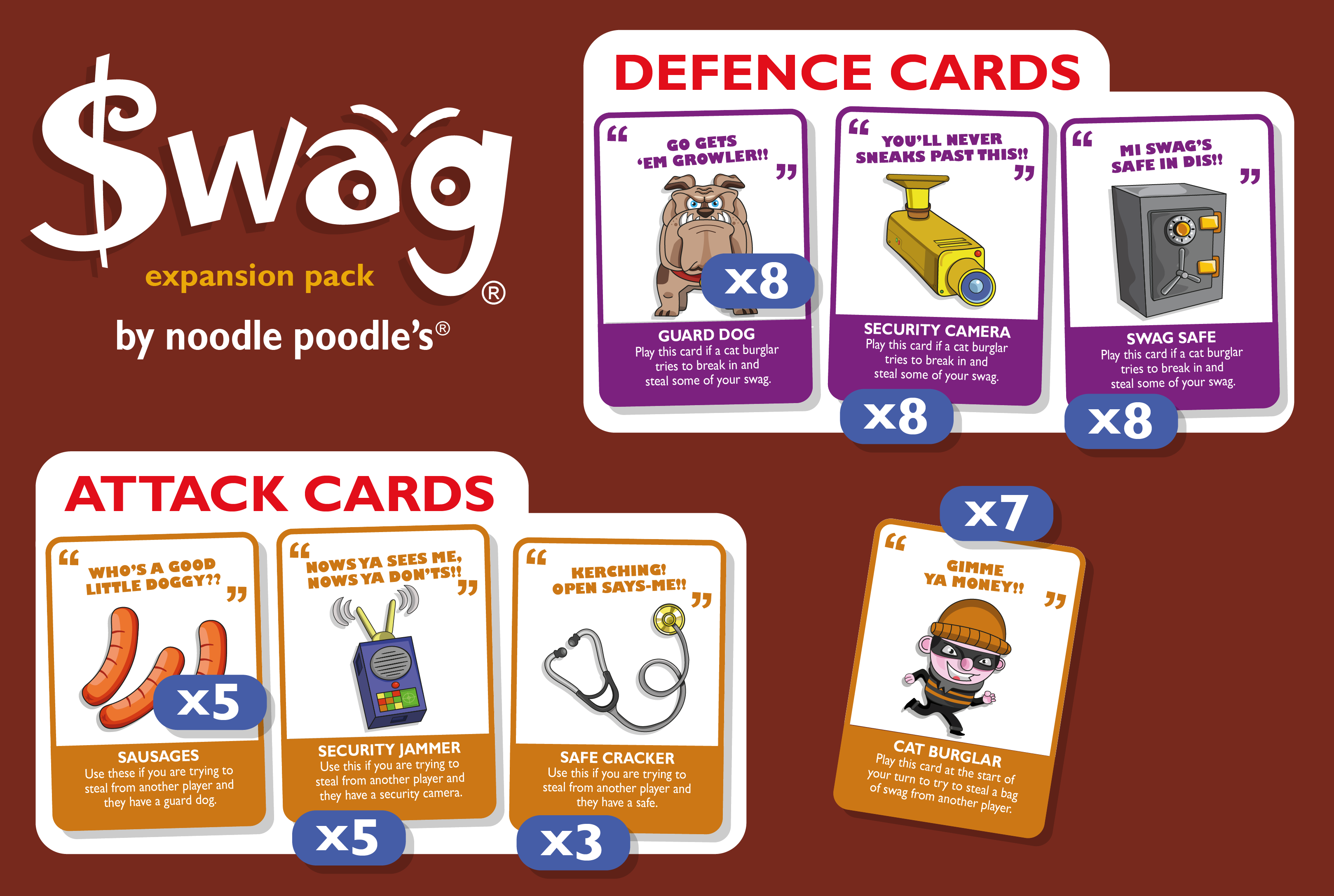 Ethical Game: SWAG &quot;Gimme Ya Money&quot; - expansion pack card game (20% OFF!)