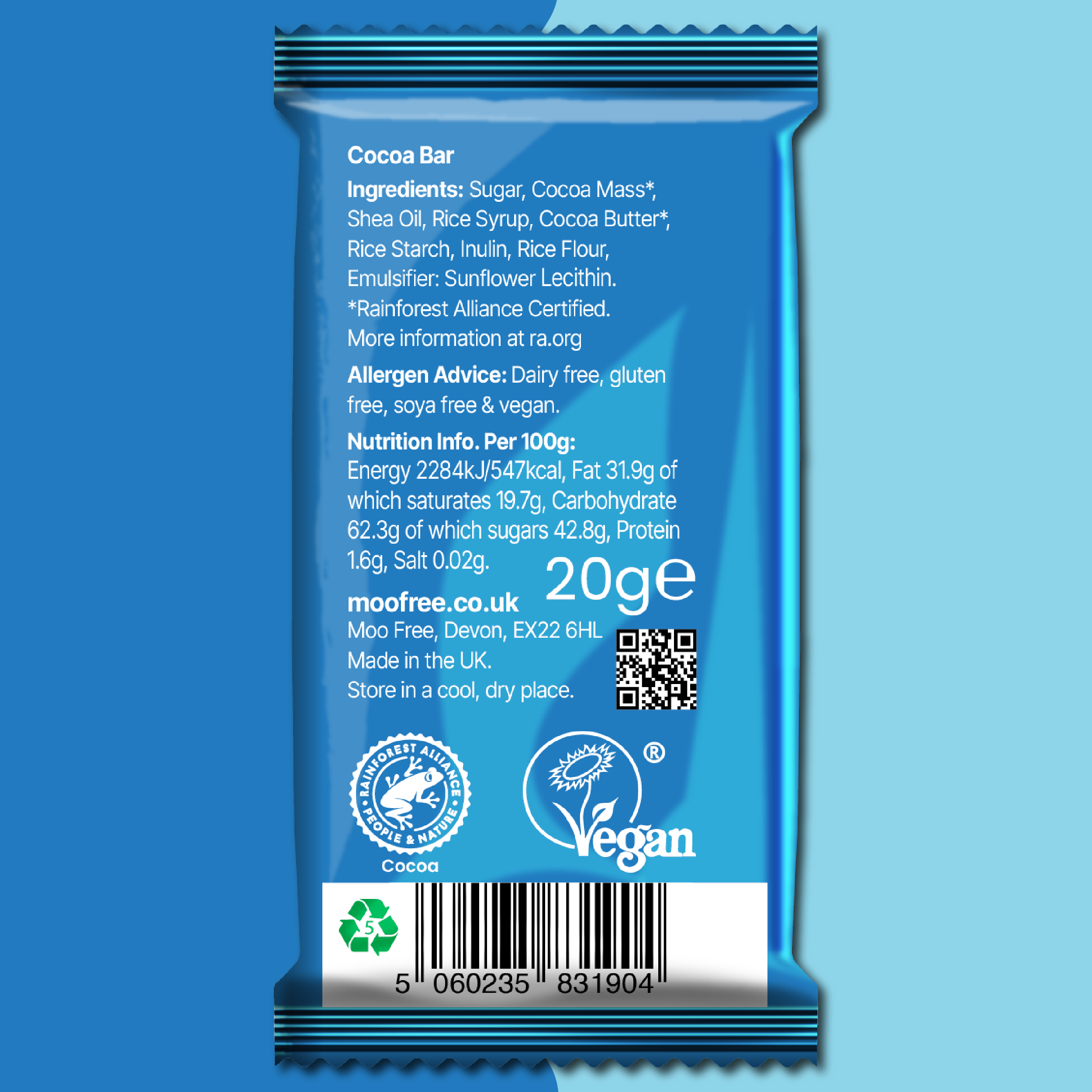 Dairy Free &amp; Vegan, Choccy Chum Surprises Bars (20g)