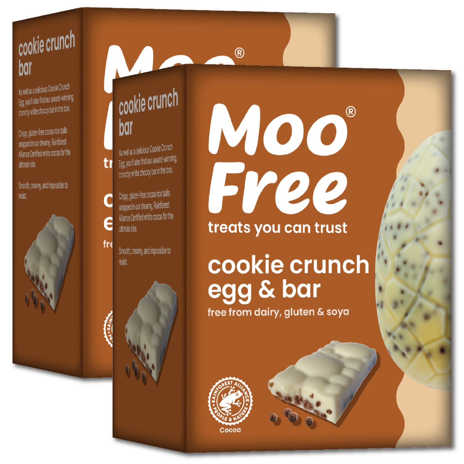Easter: Free-From &amp; Vegan White Chocolate Cookie Easter Egg &amp; Bar (135g)