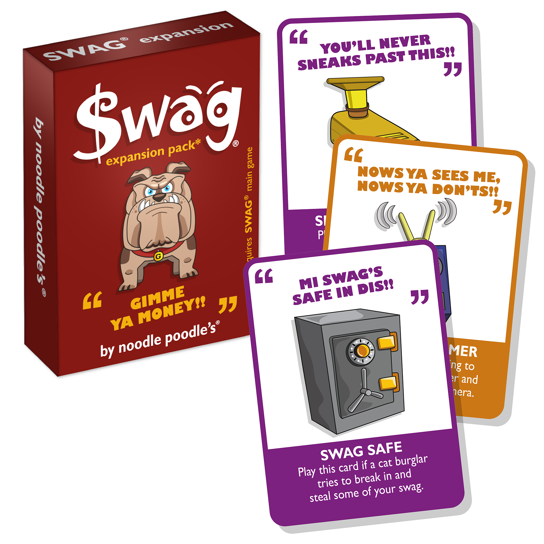 Swag Raffles Game SWAG Expansion Pack for The Quirky, Ethical Card Game – Moo Free
