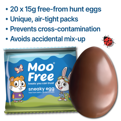 Easter: 20 x Free-From &amp; Vegan Easter Egg Hunt Eggs Party Pack (15g)