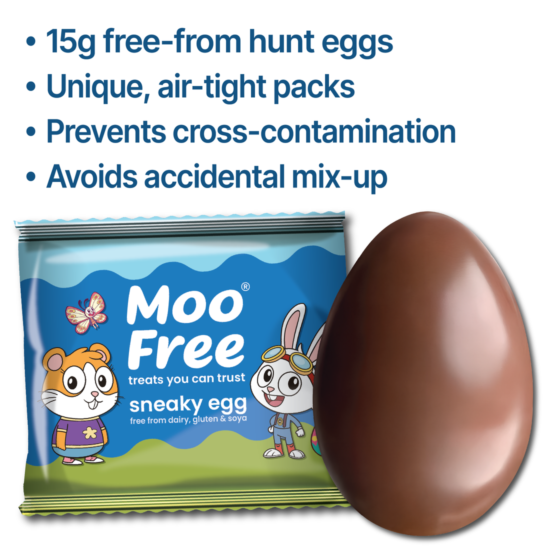 Easter: Dairy-Free &amp; Vegan Easter Hunt Eggs 10 or 20 Party Pack (15g)