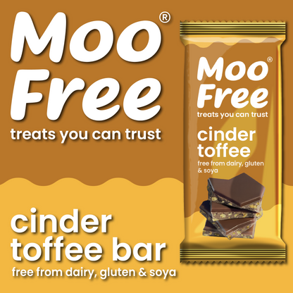 Large Bars: Dairy Free &amp; Vegan Cinder Toffee Chocolate Bar (80g) x 2