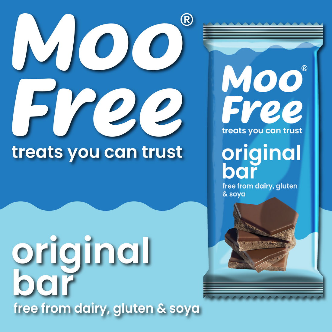 Large Bar: Dairy Free &amp; Vegan Milk Chocolate Bars (80g) x 2