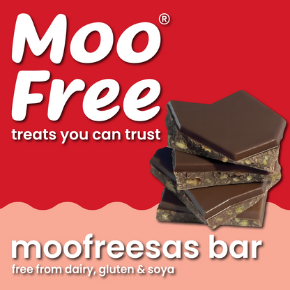 Large Bars: Dairy Free &amp; Vegan Moofreesas Chocolate Bar (80g) x 2